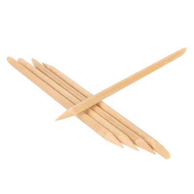 roomir 100PCS Orange Sticks for Nails 4.5 Inch - Wooden Cuticle Pusher & Remover Set - Non-Toxic, Skin-Safe - Wood Tools for Manicure & Pedicure - Disposable Set for Home & Salon - Won't Break Easily