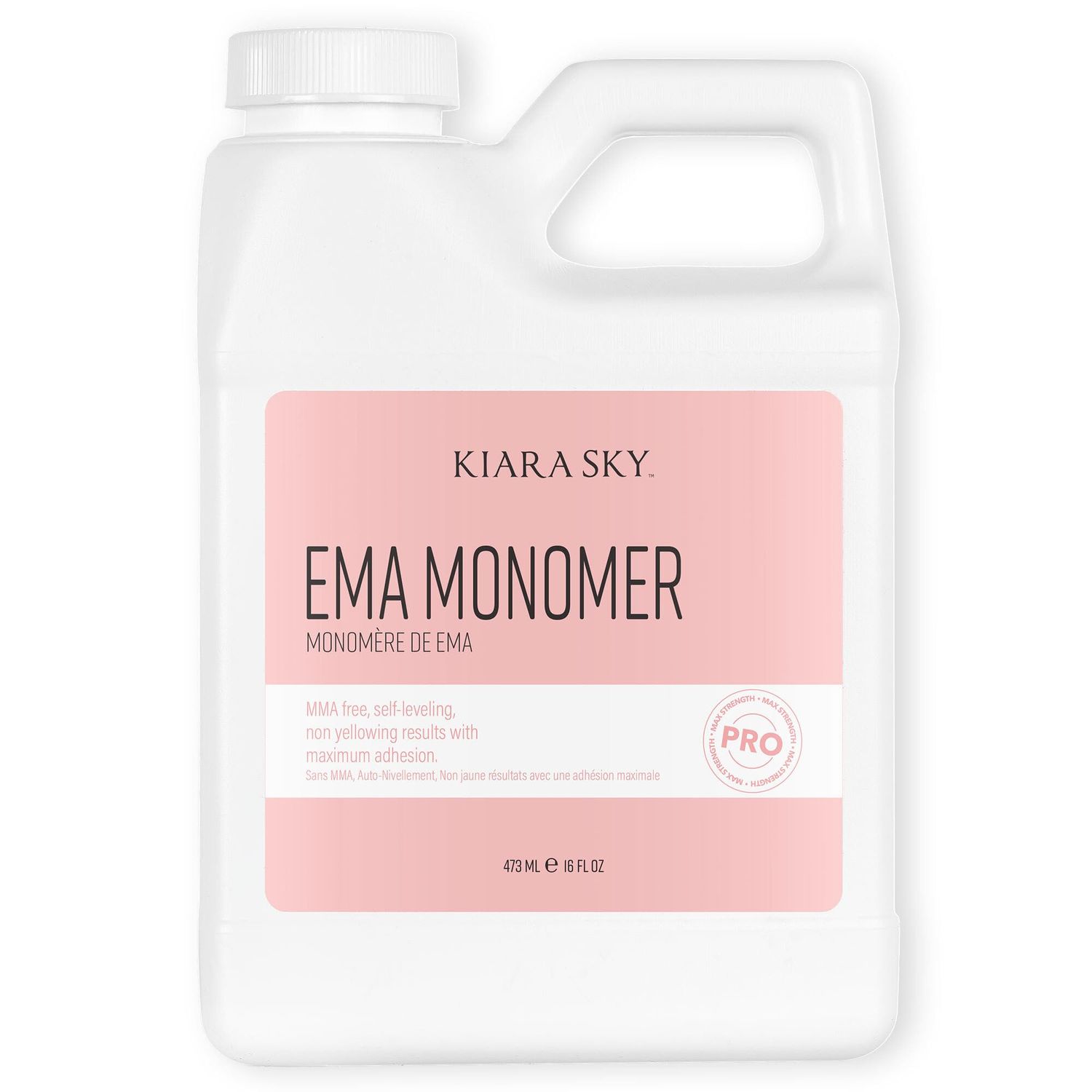 Kiara Sky EMA Monomer - Professional Acrylic Nail Liquid, 16 Fl Oz