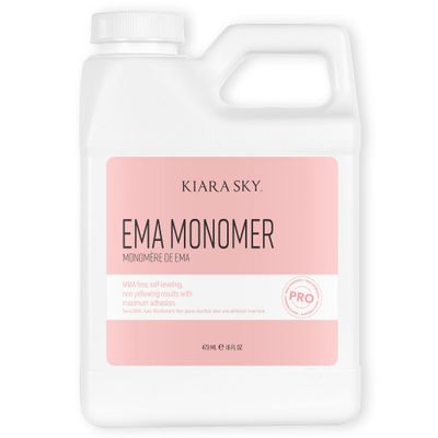 Kiara Sky EMA Monomer - Professional Acrylic Nail Liquid, 16 Fl Oz