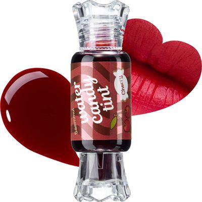THESAEM Saemmul Water Candy Tint #1 Cherry - High Pigment Long Lasting Lip Stain Juicy Fruity Vivid Colors - Transfer Proof, Weightless &amp; Smudge Proof, 0.3 fl.oz.