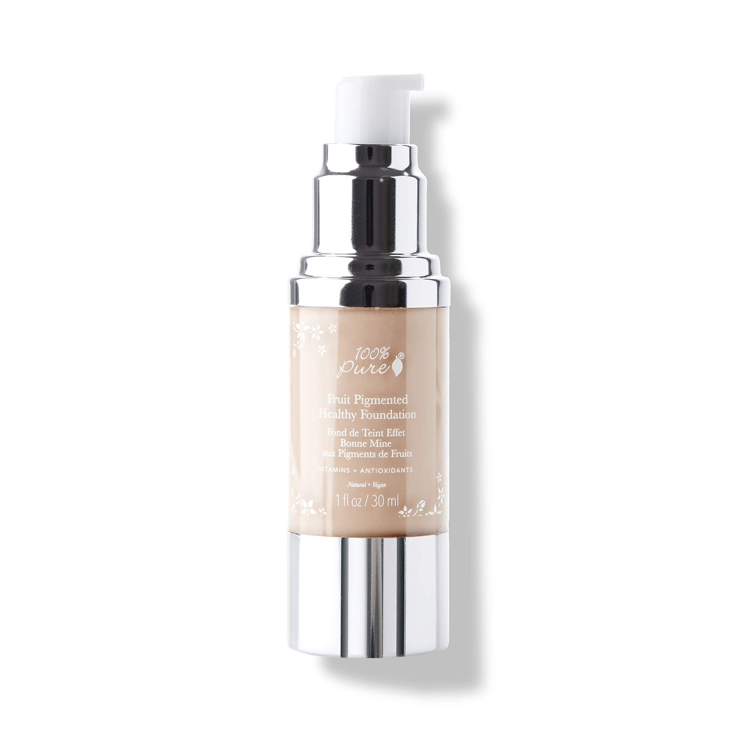 100% PURE Fruit Pigmented Healthy Foundation, Alpine Rose, Liquid Foundation Makeup, Anti-aging, Full Coverage, Matte Finish - 1 Fl Oz