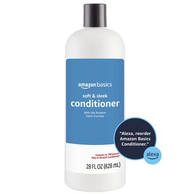 Amazon Basics Soft &amp; Sleek Conditioner for Dry or Damaged Hair, 28 Fluid Ounce