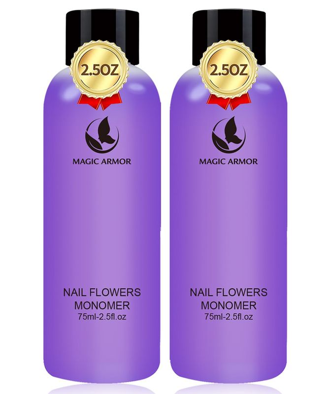 MAGIC ARMOR Acrylic Liquid Monomer - 150ml Acrylic For Professional Liquid Monomer Liquid Monomer Nail System Kit For Acrylic Nails Extension Quick Dry Time (150ml)