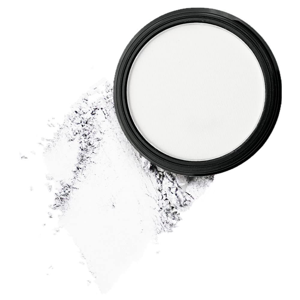 Mysense Matte White Single Eyeshadow Palette, Pressed Powder Eye Shadow Makeup, White Foundation Setting Powder, Smooth High Pigment Long Lasting Vegan &amp; Cruelty Free, 201# White