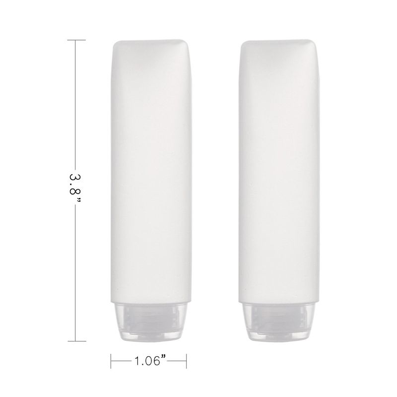OTO 6 Pack Travel Size Plastic Squeeze Bottles for Liquids, 30ml1 Fl. Oz TSA Approved Makeup Toiletry Cosmetic Containers