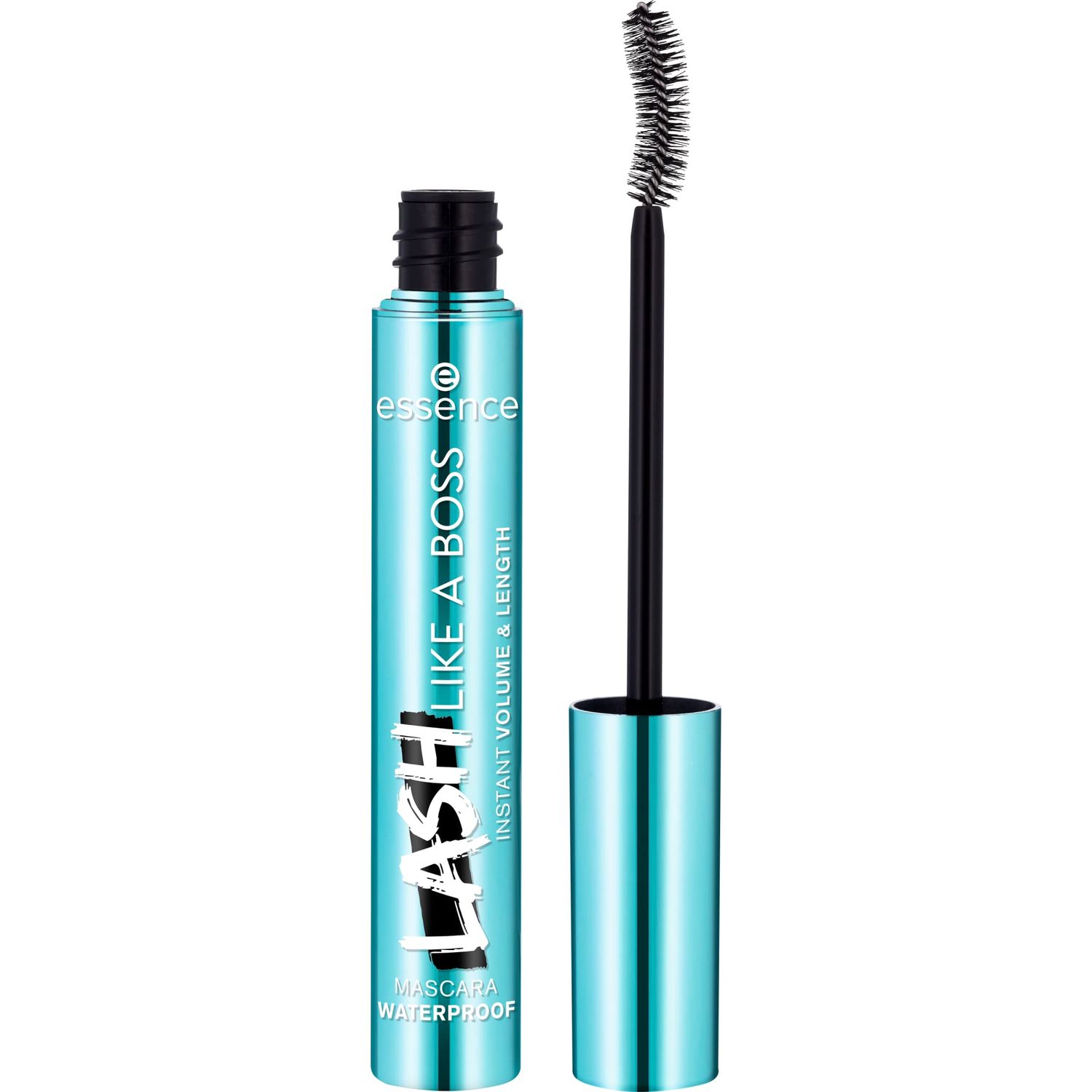 essence | Lash Like A Boss Instant Volume &amp; Length Waterproof Mascara | Long Lasting Formula &amp; Curved Fiber Brush | Vegan &amp; Cruelty Free | Free From Parabens &amp; Microplastic Particles