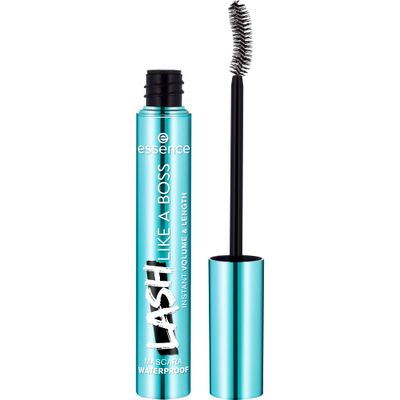 essence | Lash Like A Boss Instant Volume &amp; Length Waterproof Mascara | Long Lasting Formula &amp; Curved Fiber Brush | Vegan &amp; Cruelty Free | Free From Parabens &amp; Microplastic Particles