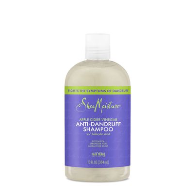 SheaMoisture Hair Care System Anti-Dandruff Shampoo For Stronger Hair &amp; Healthier Scalp Shampoo Formulated With Apple Cider Vinegar And Fair Trade Shea Butter 13oz