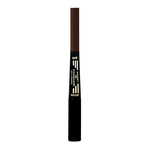 Dual Eye Brow Pencil Natural Espresso - 2-in-1 Eye Brow Pencil and Eyebrow gel Masacara, Stay on All Day, Perfect for Feathering in Hair Like Stroke, Flawless Brows, Cruelty Free