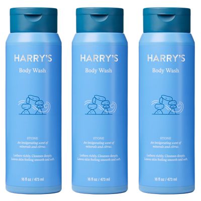 Harry&#39;s Men&#39;s Body Wash Shower Gel - Stone, 16 Fl Oz (Pack of 3)