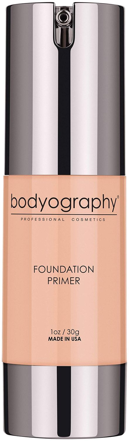 BODYOGRAPHY - Foundation Primer (Neutral) Flawless Anti-Aging Salon Makeup Primer wVitamin E, A, Jojoba, Grapeseed Oil | Control Shine | Gluten-Free, Cruelty-Free, 1 oz.