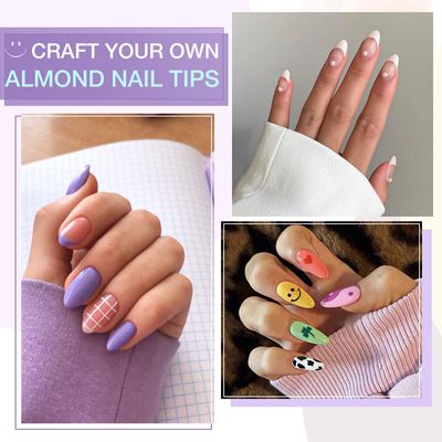 Gellen Gel Tips Nail Extension Kit, Gel x Nail Kit with 240Pcs Almond Nail Tips, 3 in 1 Nail Glue Gel, Nail Prep Dehydrator and Primer, U V LED Nail Lamp, Nail Decorations for DIY Manicure Set