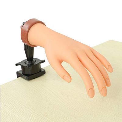 Practice Hand for Acrylic Nails,Mannequin Hands for Nails Practice,Nail Art Hand Nail Training Hand Nail Fake Hand Nail Hand Practice Acrylic Nail Hand 1Pcs Nude Hand