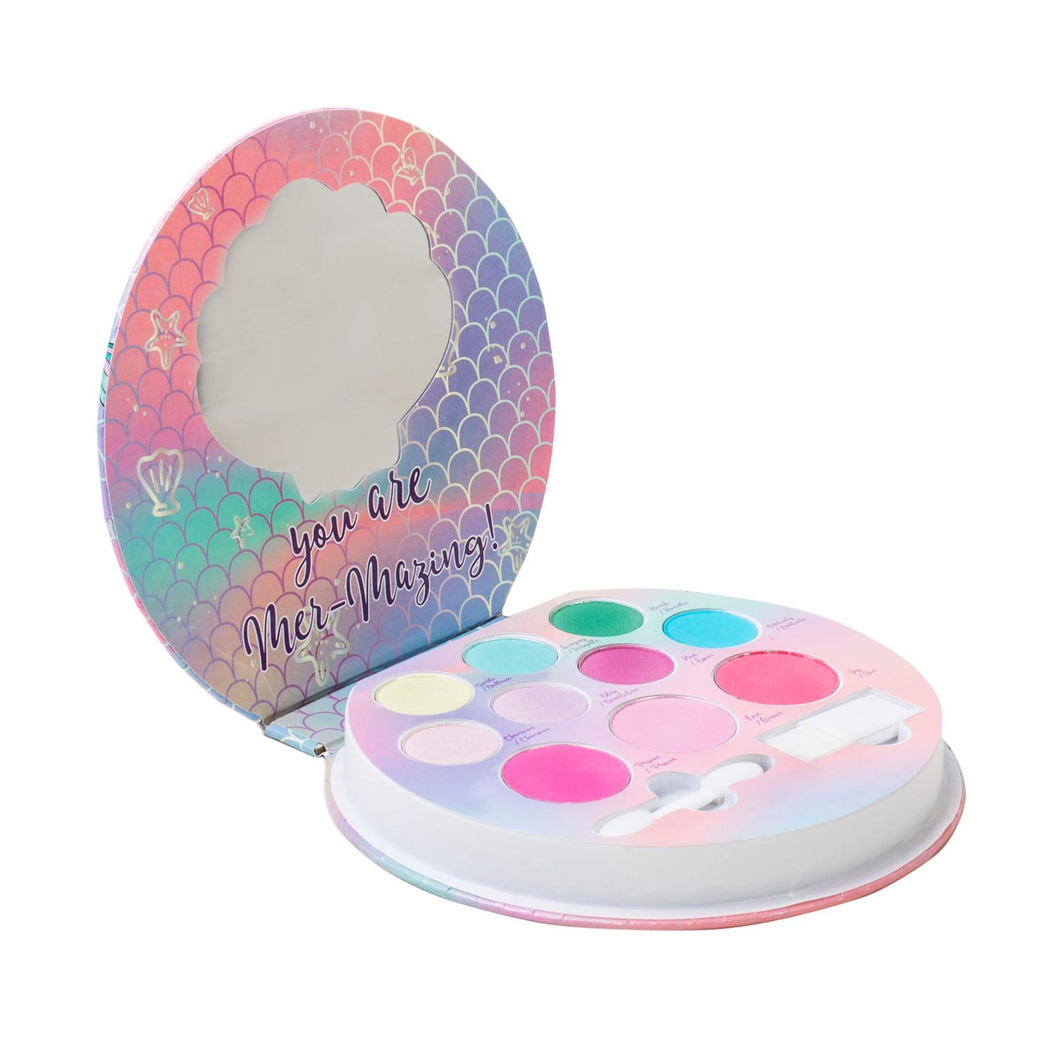 Lip Smacker Sparkle &amp; Shine Eyeshadow Makeup Palette, Mermaid Palette Shimmer | Christmas Make Up Collection | Holiday Present | Gift for Girls