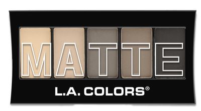 L.A. COLORS 5 Color Matte Eyeshadow, Nude Suede, 0.08 Oz
