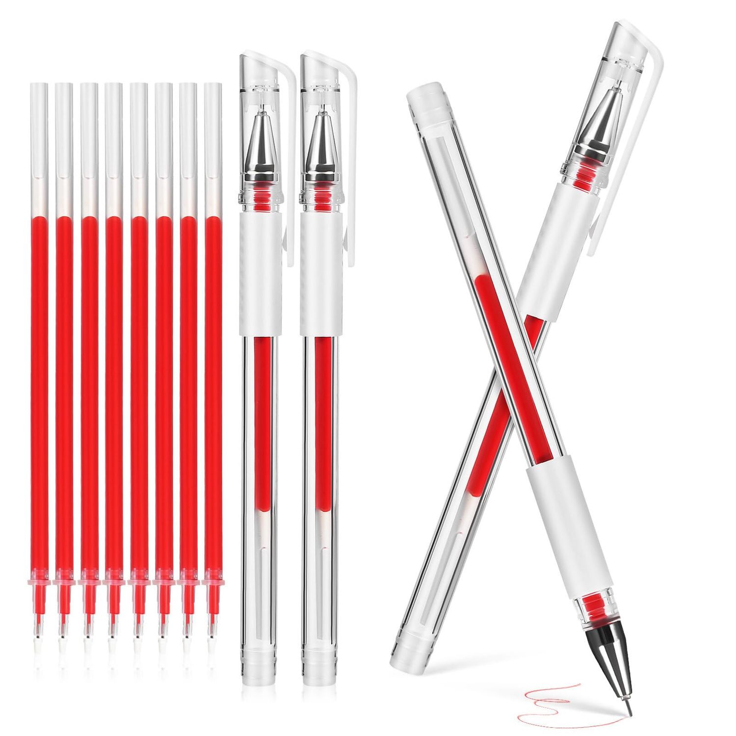 minkissy Eyebrow Mapping Pen Red Microblading Eyebrow Pen Microblading Pen Pen Eyebrow Makeup Position Mapping Mark Tools for Eyebrow Lip (3 pens  6 replacement refills)