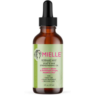 Mielle Organics Rosemary Mint Scalp &amp; Hair Strengthening Oil for All Hair Types, 2 Ounce