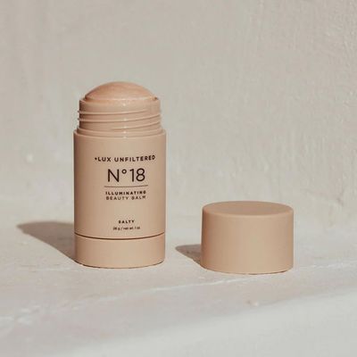 Lux Unfiltered N18 Illuminating Beauty Balm in Salty (A Sheer Opal Gloss), Non Toxic, Cruelty-Free, Vegan Highlighting Face Stick