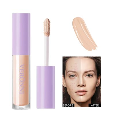 VERONNI Liquid Concealer Makeup,Mutil-Use Full Coverage Concealer and Color Corrector for Acne Dark Spots Blemishes and Under Dark Circles,Waterproof Long Lasting (LC-02)