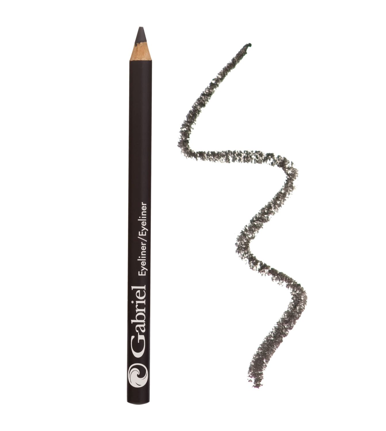 Gabriel Cosmetics Classic Eyeliner (Charcoal), Natural Eye Liner, Paraben Free, Vegan, Gluten-free, Cruelty- free, Non GMO, long lasting, Infused with Jojoba Seed Oil, Super Smooth, 0.04 oz.