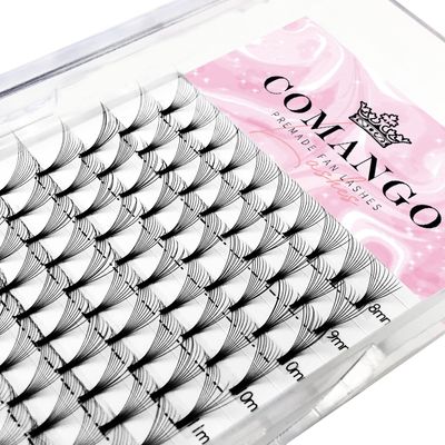 Premade Fans Eyelash Extensions 10D-C-0.07-8-15mm MIX, 10D|3D|4D|5D|6D 0.070.10mm CD 8-15mm Mix-8-15mm Nature Short Stem Premade Lash Fan