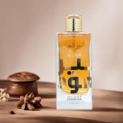 Lattafa Ameer Al Oud Intense Oud for Unisex Eau de Parfum Spray, 3.4 Ounce