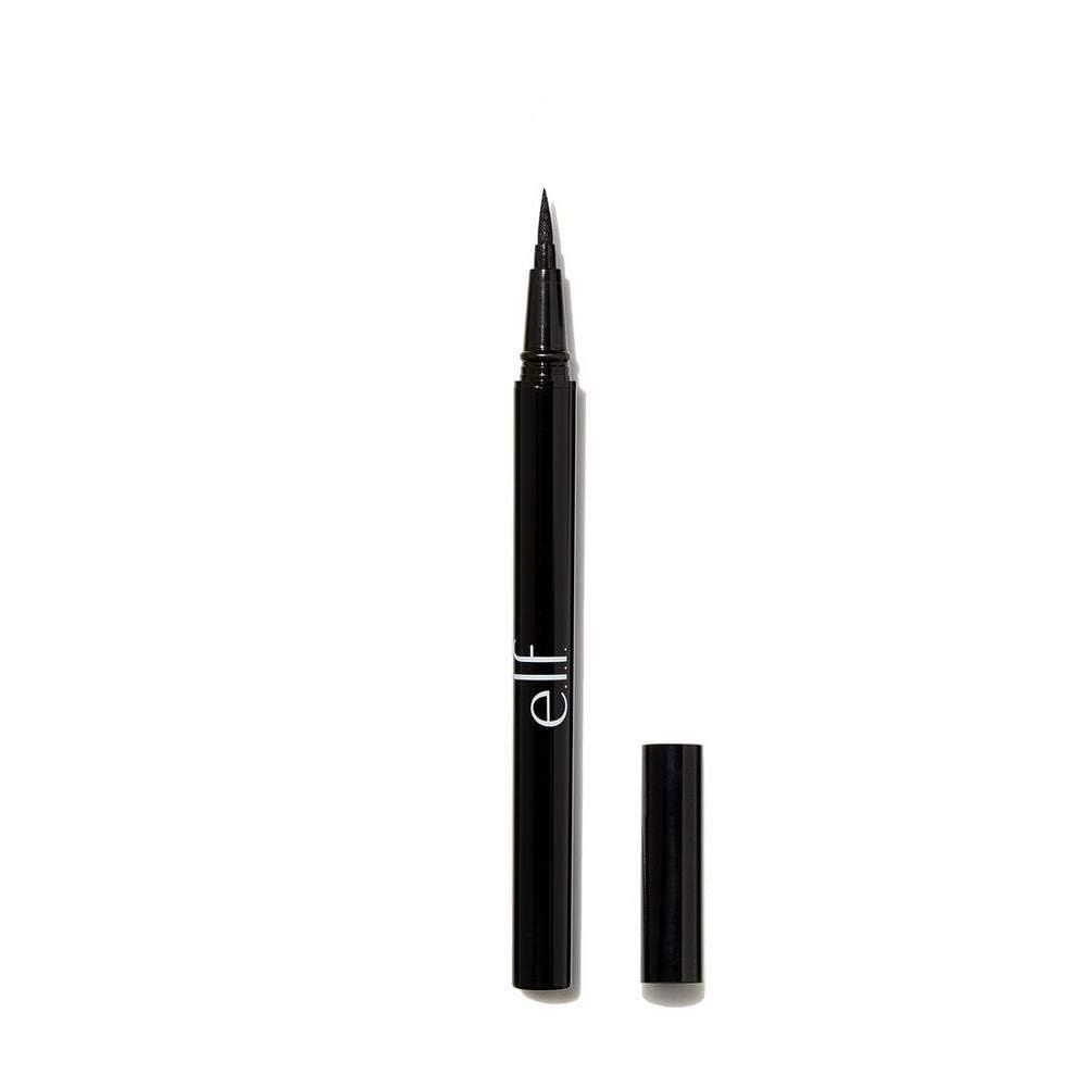 e.l.f. H2O Proof Eyeliner Pen, Felt Tip, Waterproof, Long-Lasting, High-Pigmented Liner For Bold Looks, Vegan &amp; Cruelty-Free, Jet Black. 0.02 Fl Oz