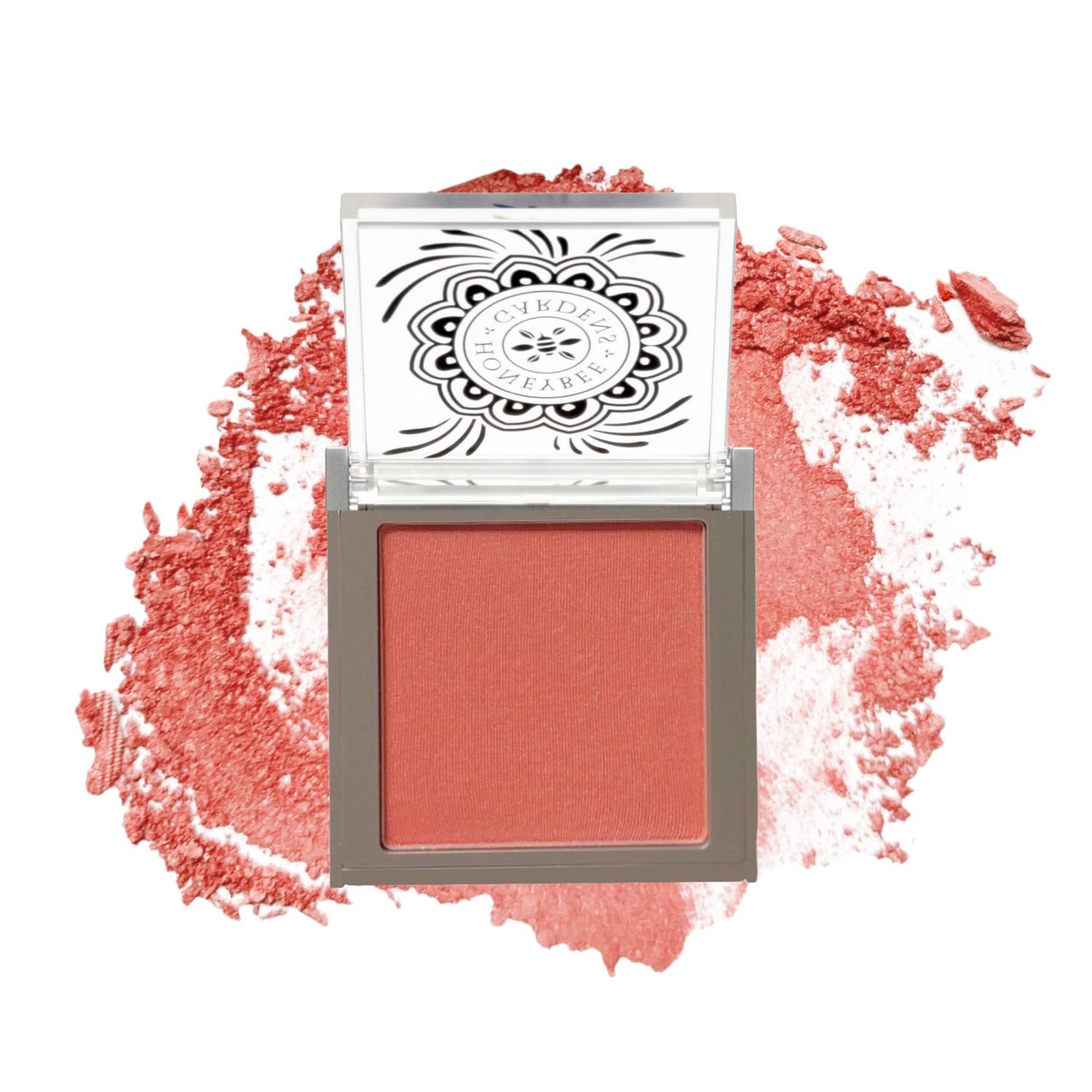 Honeybee Gardens Complexion Perfecting Blush in Euphoria, Peachy Pink Pigmented, Vegan &amp; Gluten-Free, 8.5g