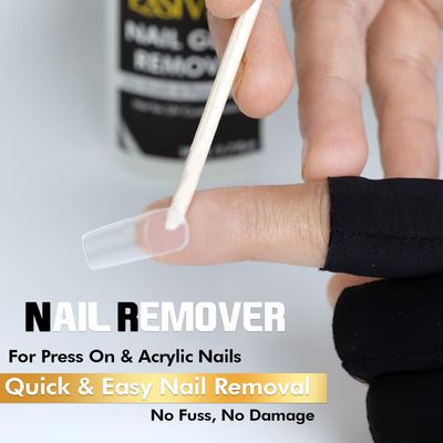 EXSIVIA Nail Glue Remover for Press On Nails, Acrylic Nails &amp; Glue On Nails - 50mL Non-Acetone, Gentle &amp; Odorless Debonder Serum