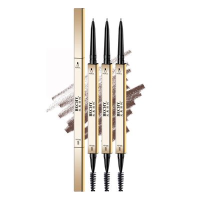 Eyebrow Pencil,3 PCS Waterproof Long-Lasting Microblading Dark brown Brow Pencil,Natural Eyebrow Makeup Ultra Slim Defining Eyebrow Pencils