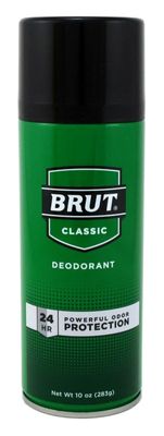 Brut Deodorant 10oz Aerosol Classic Scent (3 Pack)