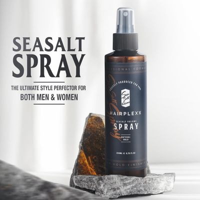 Hairplexx Sea Salt Volume Hair Spray for both Men and Women, Natural Thick and Volumizing Hair Look with Matte Finish and Natural Hold, Paraben Free - 6.76 Fl Oz (Pack of 1)