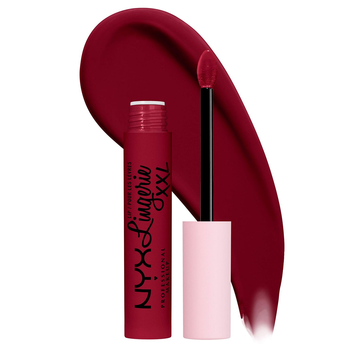 NYX PROFESSIONAL MAKEUP Lip Lingerie XXL Matte Liquid Lipstick - Sizzlin&#39; (Oxblood Red)