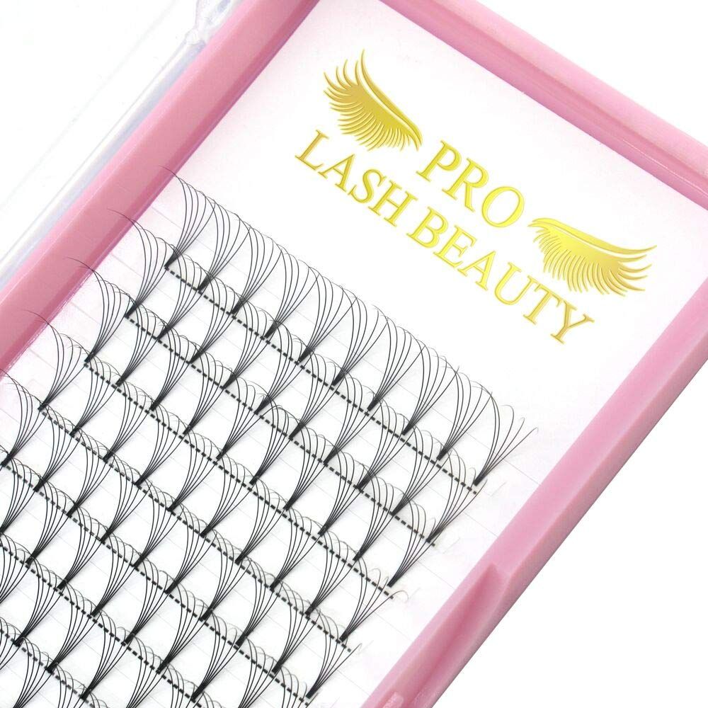 Premade Volume Eyelash Extensions 5D-C-0.10-13 Short Stem Premade Fans Eyelash Extensions 9 to 20 mm Pre made Lash Fans 3D 5D 7D Volume Lash Extensions .07 .10 C D Curl(5D-C-0.10,13mm)