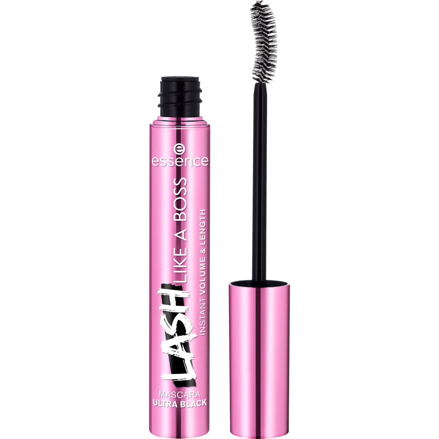 essence | Lash Like A Boss Instant Volume &amp; Length Mascara | Ultra Black Color &amp; Curved Fiber Brush | Vegan &amp; Cruelty Free | Free From Parabens &amp; Microplastic Particles