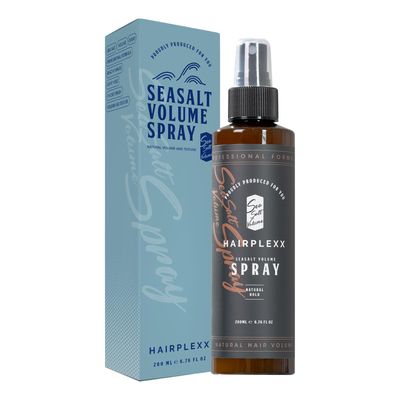 Hairplexx Sea Salt Volume Hair Spray for both Men and Women, Natural Thick and Volumizing Hair Look with Matte Finish and Natural Hold, Paraben Free - 6.76 Fl Oz (Pack of 1)