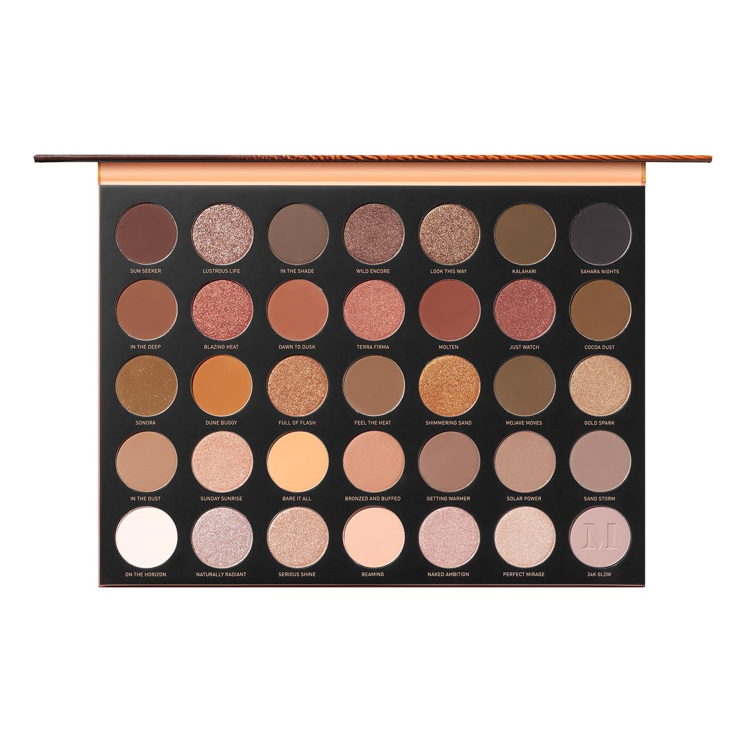 Morphe 35U Makeup Palette - Gilded Desert Artistry Palette with Deep Metallics, Shimmers &amp; Matte Pressed Pigments - Made to Build, Blend &amp; Layer for Everyday, Versatile Makeup Looks (1.98 oz)
