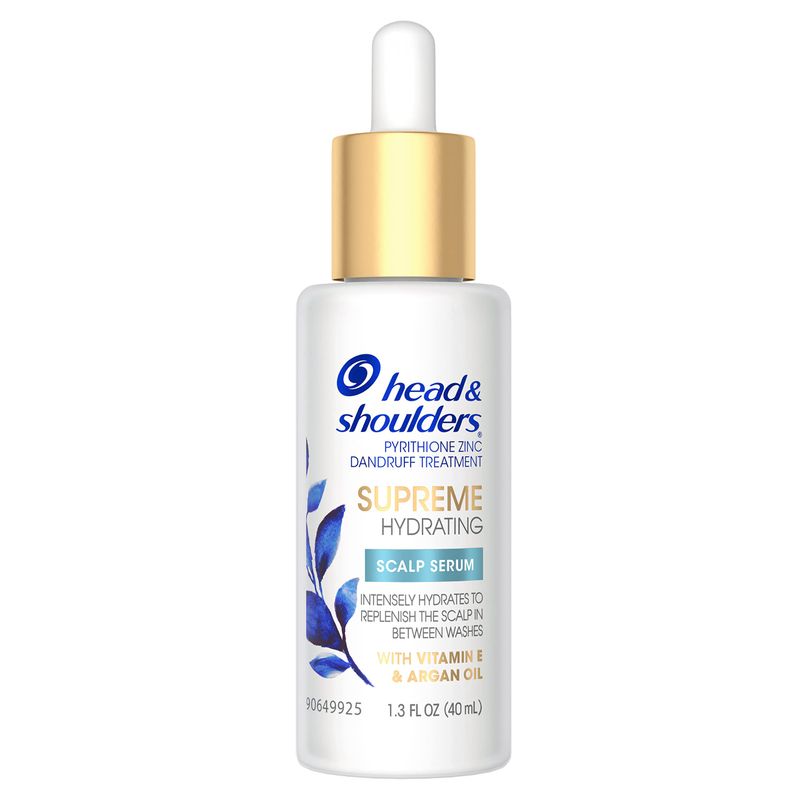 Head &amp; Shoulders Supreme with Argan Oil and Vitamin E, Hydrating Scalp Serum, Fresh, 1.3 Fl Oz