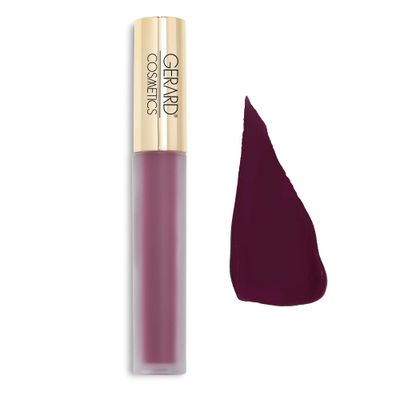 Gerard Cosmetics HydraMatte Liquid Lipstick Wine Down | Wine Lipstick with Matte Finish | Long Lasting and Non-Drying | Super Pigmented Fully Opaque Lip Color
