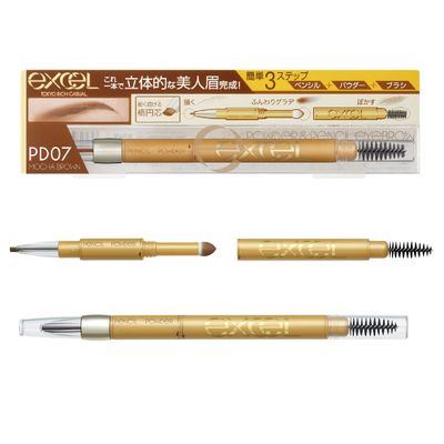 Excel Powder &amp; Pencil Eyebrow EX PD07 Mocha BrownAF27