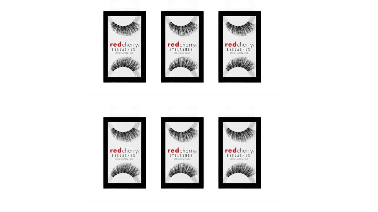 Red Cherry False Eye Lashes #43 (6 Pack)