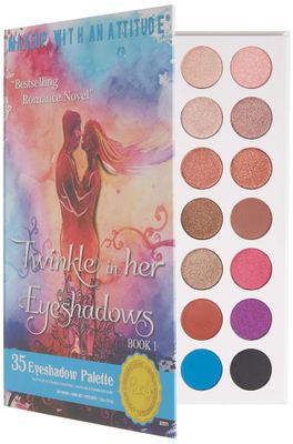 Rude Cosmetics Twinkle In Her 35 Eyeshadows Palette - Book 1 for Women - 1.34 oz Eye Shadow