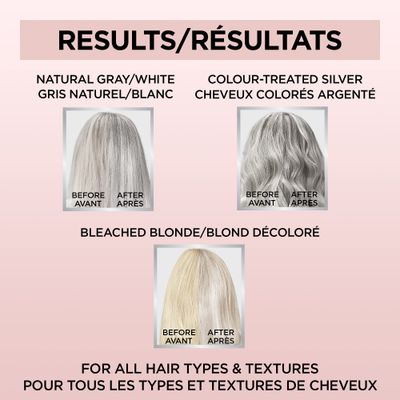 L'Oreal Paris Le Color Gloss One Step In-Shower Toning Hair Gloss, Neutralizes Brass, Conditions &amp; Boosts Shine, Silver, 4 Ounce