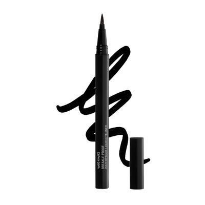 wet n wild Mega Last Breakup Proof Liquid Eyeliner - Ultra-Fine Brush, Waterproof, 16-Hour Long-Lasting Wear- Cruelty-Free &amp; Vegan - Black