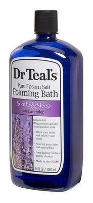 Dr Teal's Foaming Bath Variety Gift Set (2 Pack, 34oz ea.) - Soothe &amp; Sleep Lavender &amp; Relax &amp; Relief Eucalyptus &amp; Spearmint - Pure Epsom Salt &amp; Essential Oils Alleviate Stress &amp; Clear The Mind