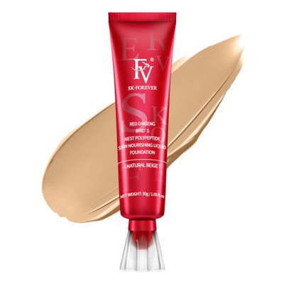 FV Waterproof Foundation, Medium Coverage, Oil-free &amp; Long Lasting, Lightweight, Matte Foundation for OilyNormal Skin, Transfer Proof Liquid Foundation Makeup, 30g, Natural Beige