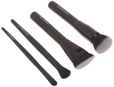 e.l.f. Complexion Perfection Brush Kit, 4-Piece Makeup Brush Set, Brushes For Foundations &amp; Concealers, Vegan &amp; Cruelty-Free