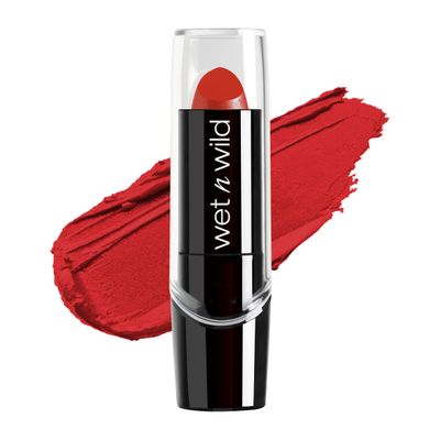 wet n wild Silk Finish Lipstick, Hydrating Rich Buildable Lip Color, Formulated with Vitamins A,E, &amp; Macadamia for Ultimate Hydration, Cruelty-Free &amp; Vegan - Cherry Frost