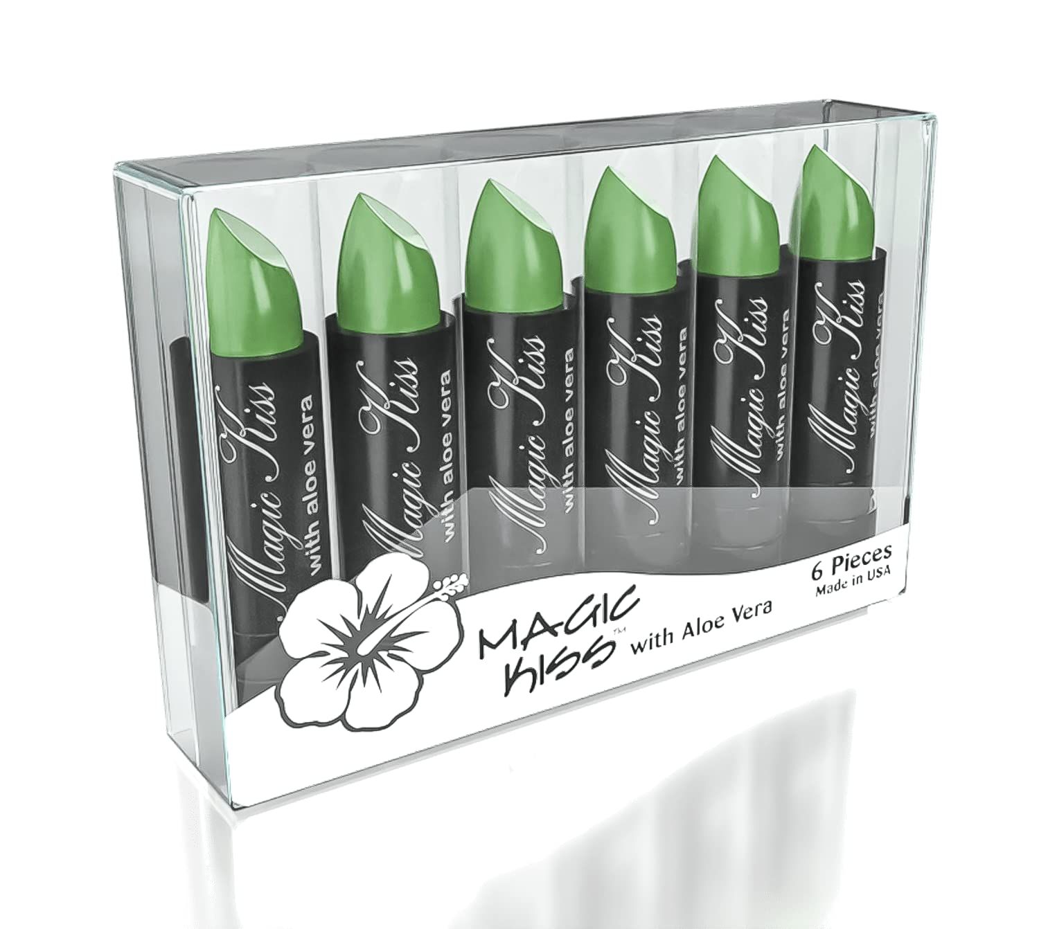 Magic Kiss Lipstick Set Aloe Vera Color Changing Green