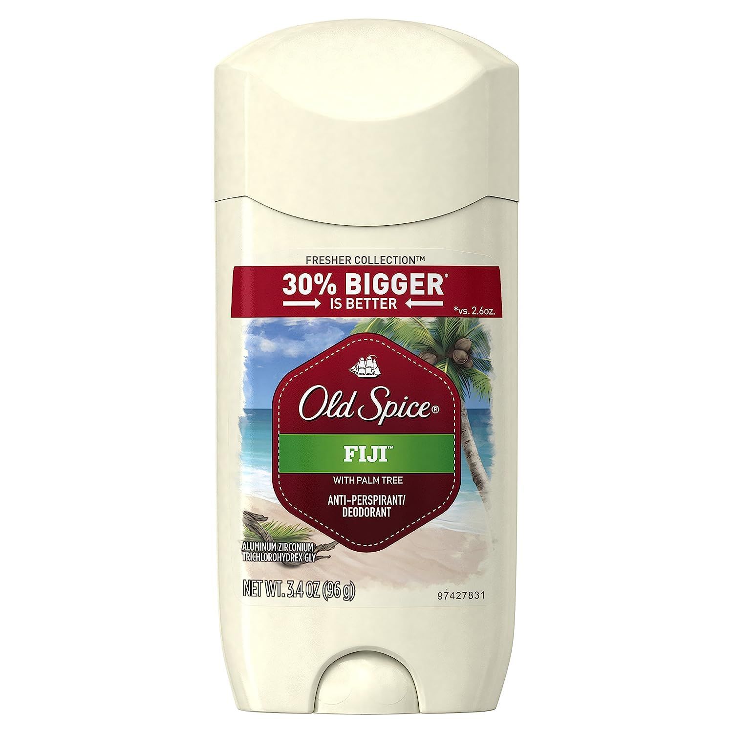 Old Spice Fresher Collection Men&#39;s Anti-Perspirant and Deodorant, Fiji Scent - 3.4 Oz